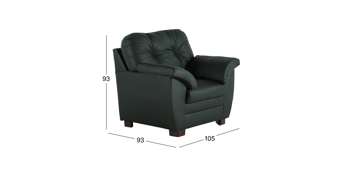 Sillón de Piel Derby Confort Tz Verde