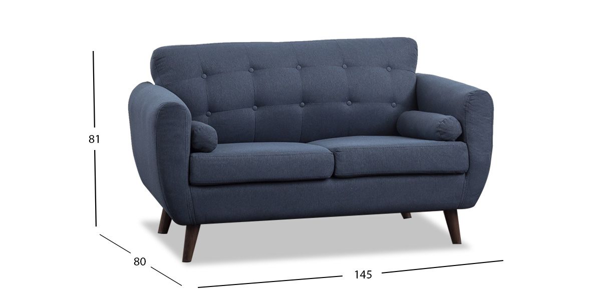 Sofá 2 Plazas Monet Azul