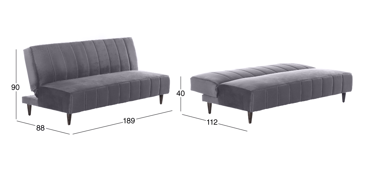 Sofá Cama Quino Gris