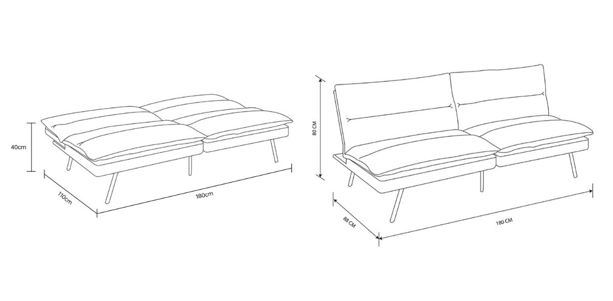 Sofá Cama Parma Gris