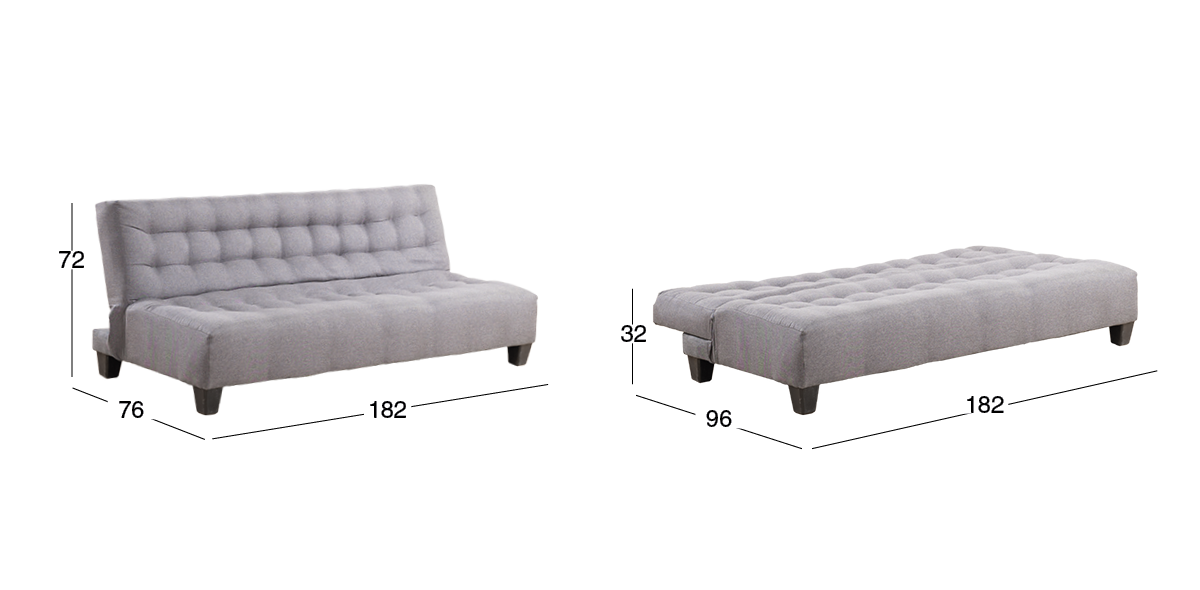 Sofá Cama Santy At Gris