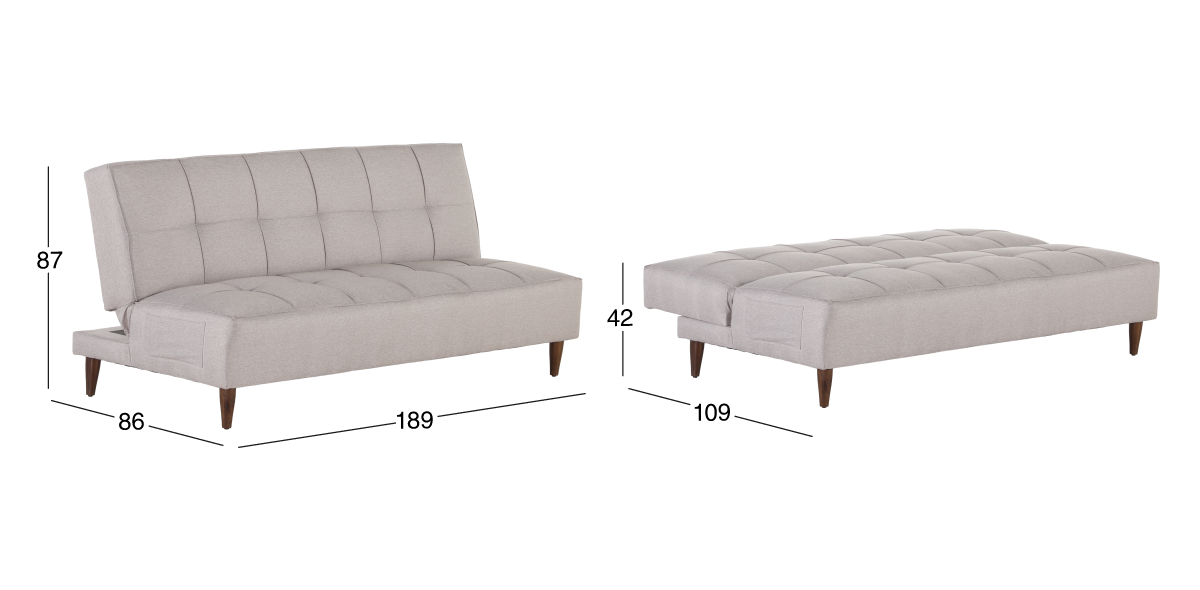 Sofá Cama Reclinable Frisia Café