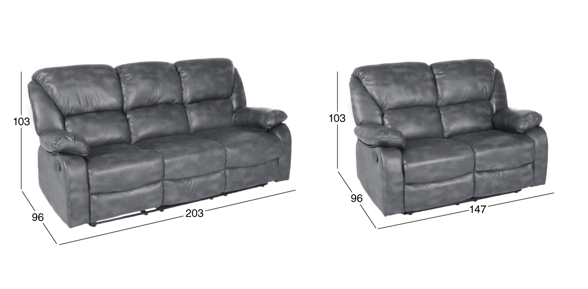 Sala Reclinable Valentina Gris