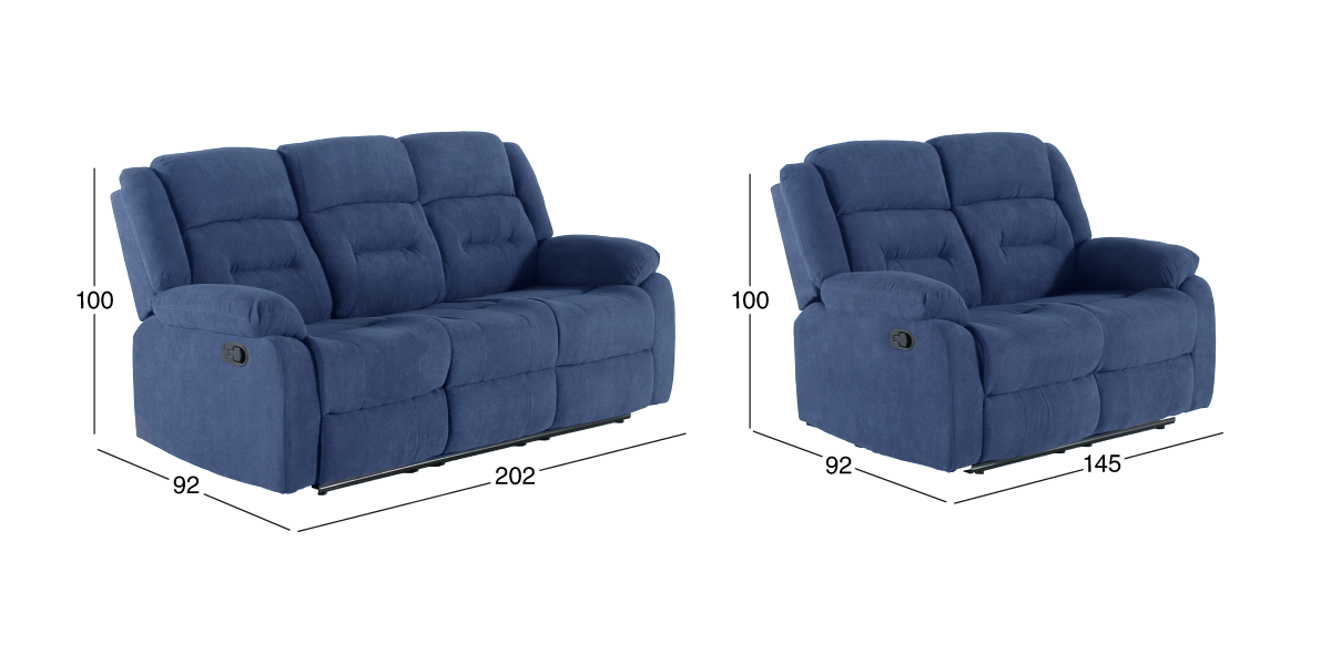 Sala con Reclinables Kaipu Azul
