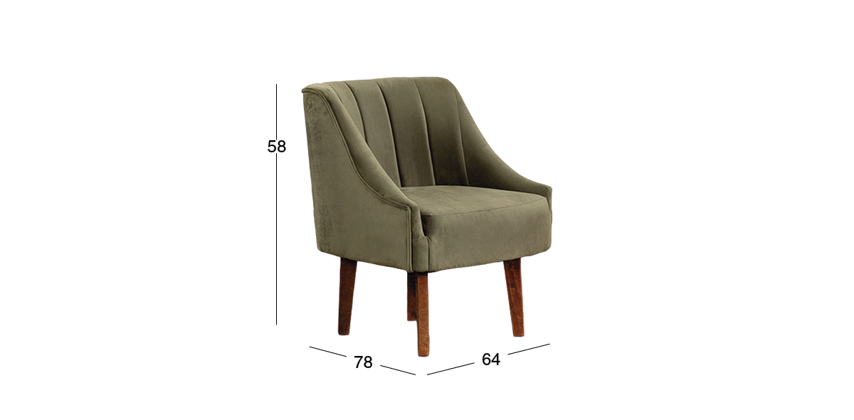 Juego de 2 Sillones Crost Verde